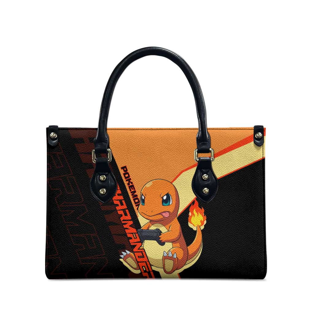 Charmander Poké Leather Bag Playful Retro Anime Style