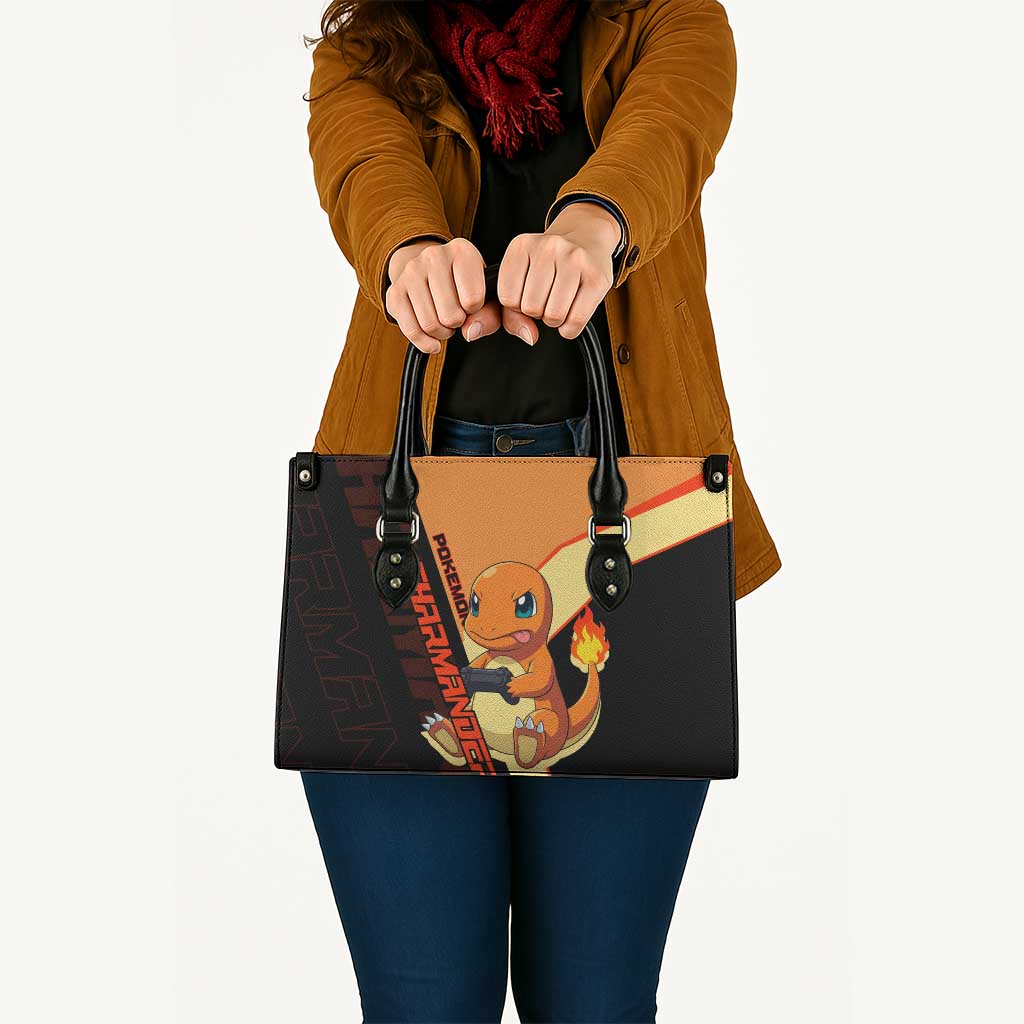 Charmander Poké Leather Bag Playful Retro Anime Style