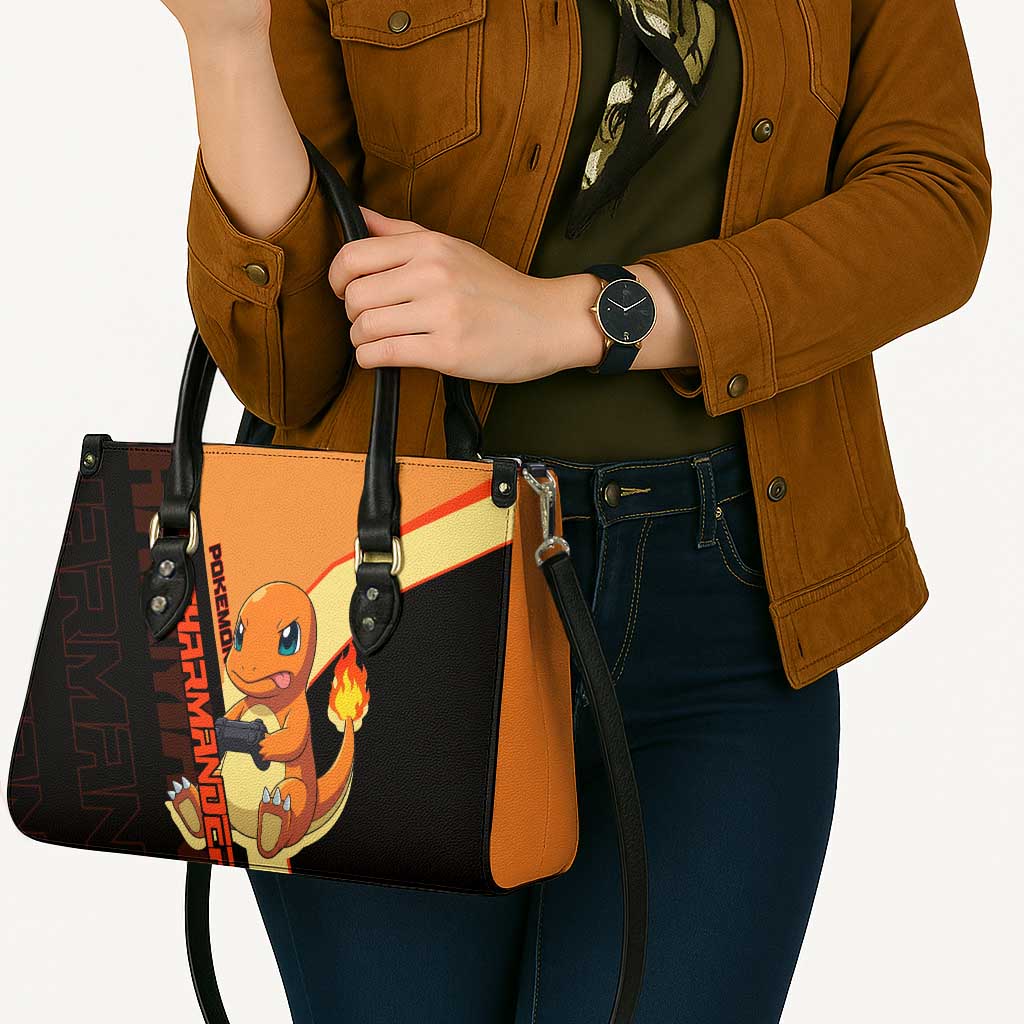 Charmander Poké Leather Bag Playful Retro Anime Style