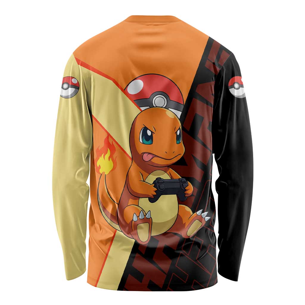 Charmander Poké Long Sleeve Shirt Playful Retro Anime Style