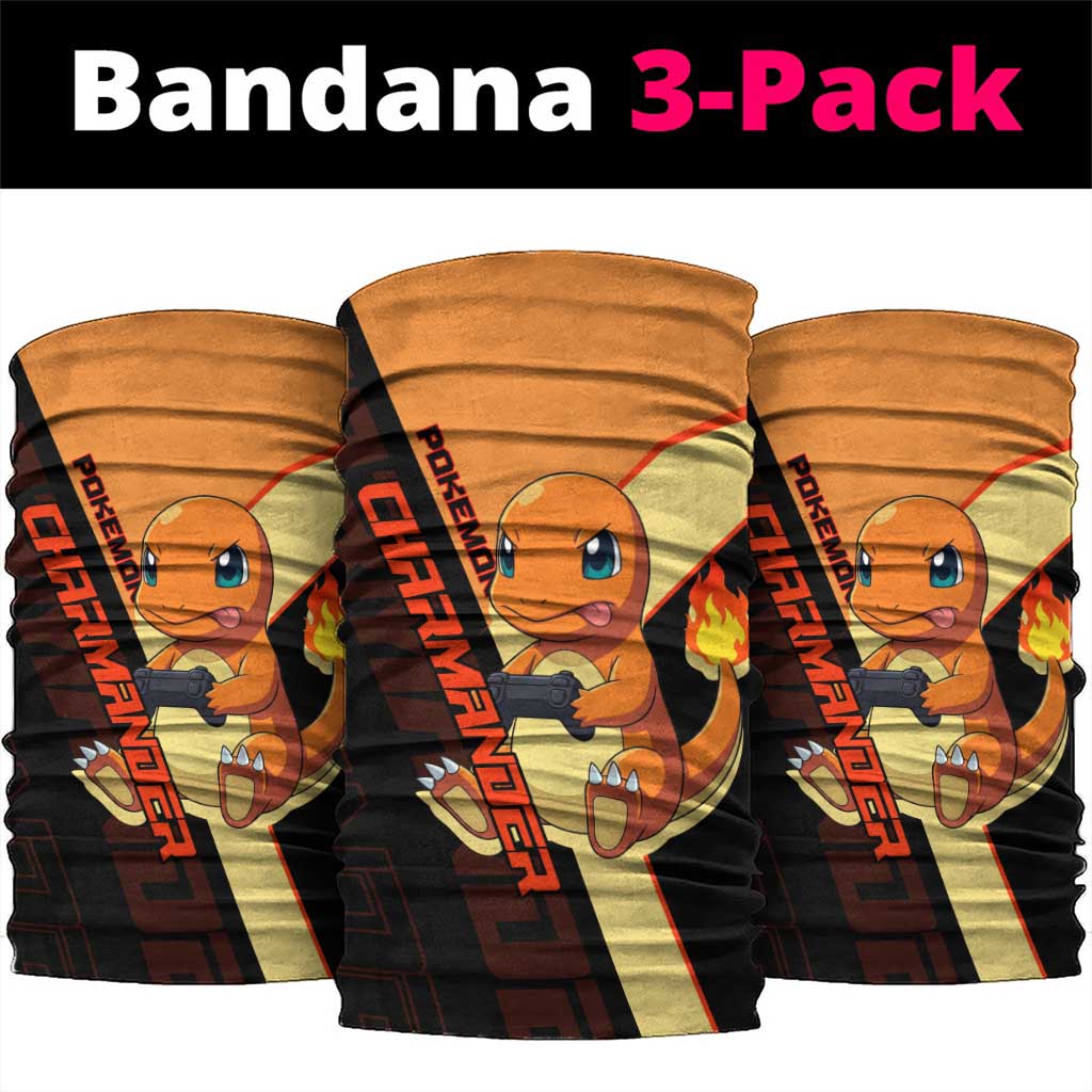 Charmander Poké Neck Gaiter Playful Retro Anime Style