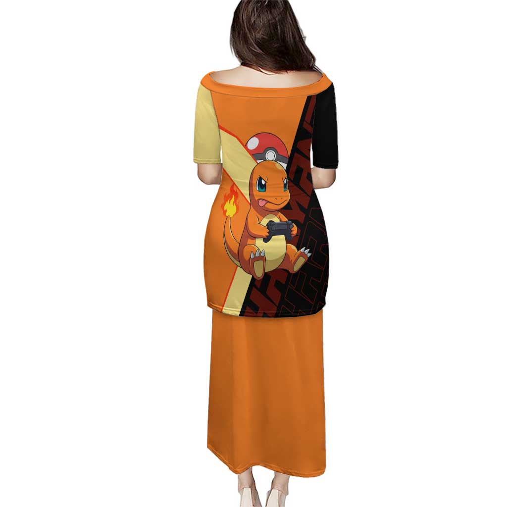 Charmander Poké Puletasi Playful Retro Anime Style