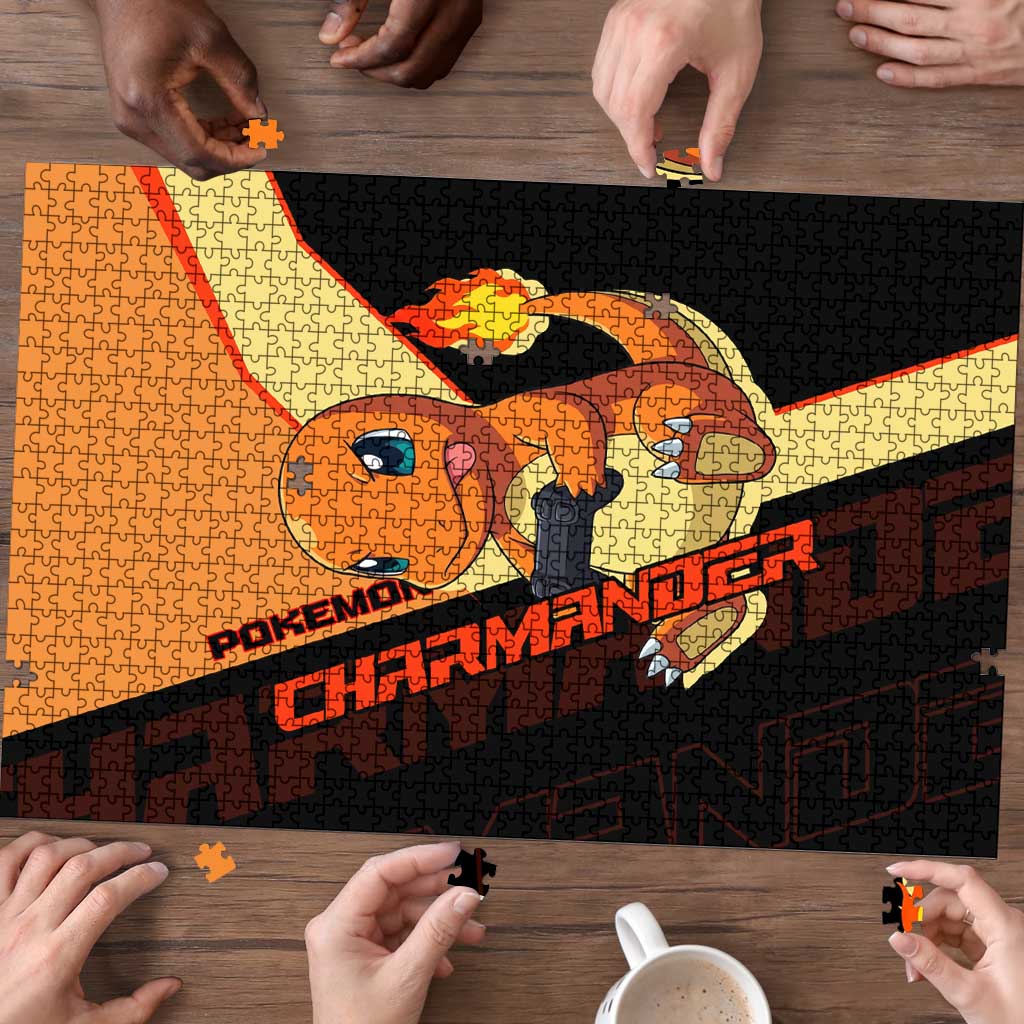 Charmander Poké Puzzle Playful Retro Anime Style