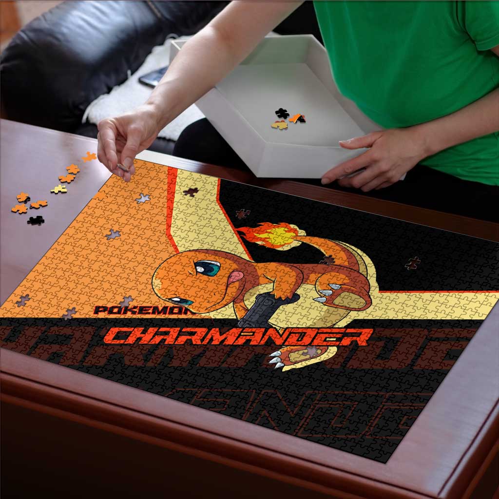 Charmander Poké Puzzle Playful Retro Anime Style
