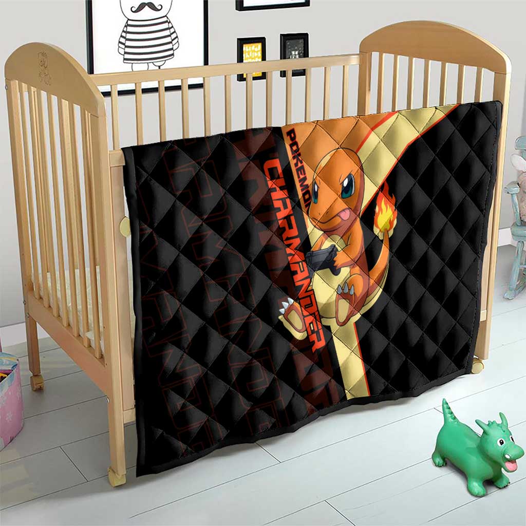 Charmander Poké Quilt Playful Retro Anime Style