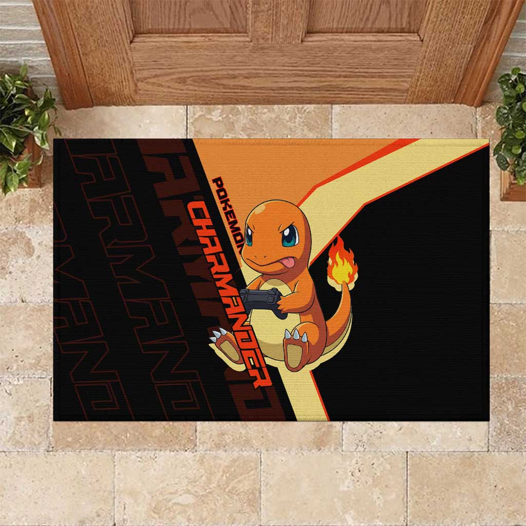 Charmander Poké Rubber Doormat Playful Retro Anime Style