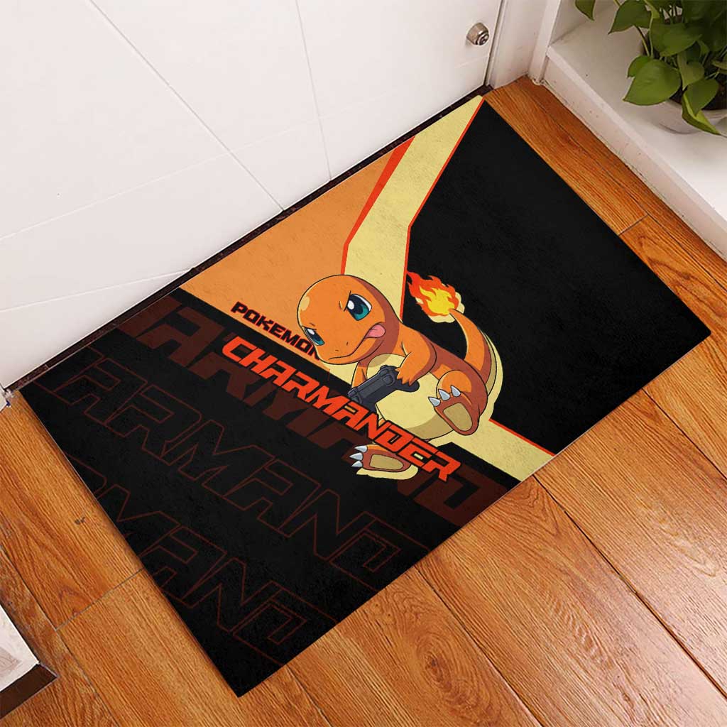 Charmander Poké Rubber Doormat Playful Retro Anime Style