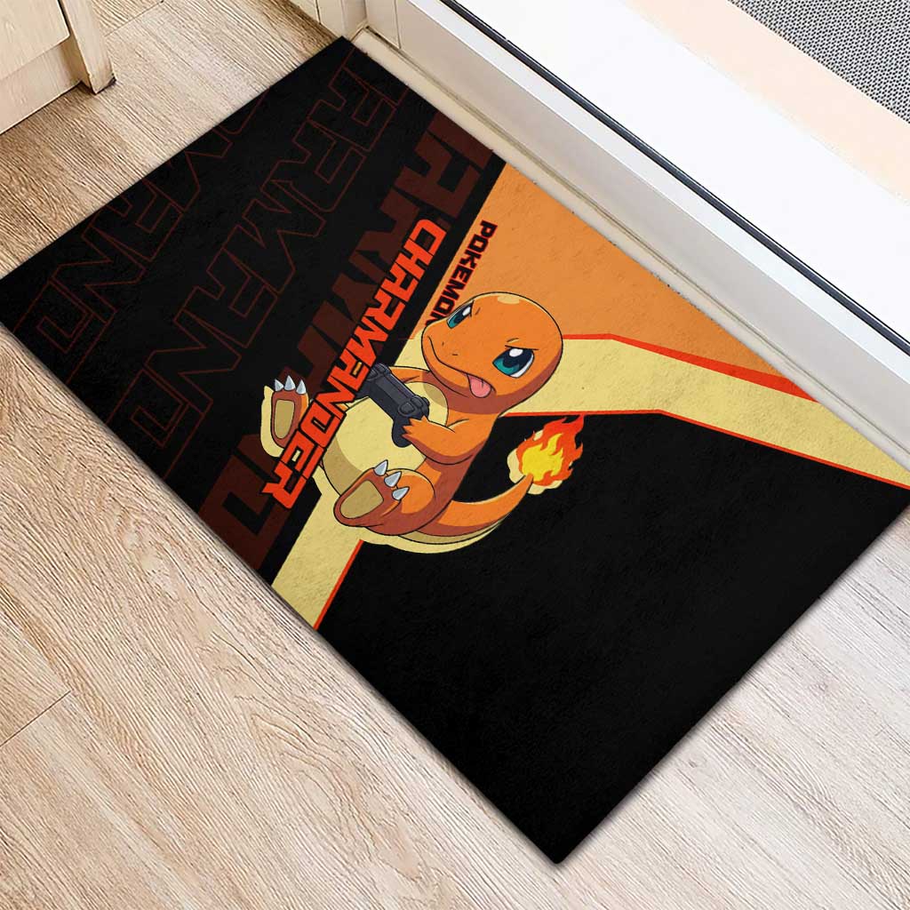 Charmander Poké Rubber Doormat Playful Retro Anime Style