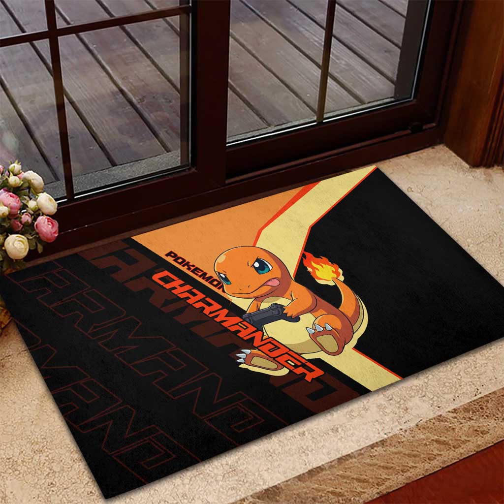 Charmander Poké Rubber Doormat Playful Retro Anime Style