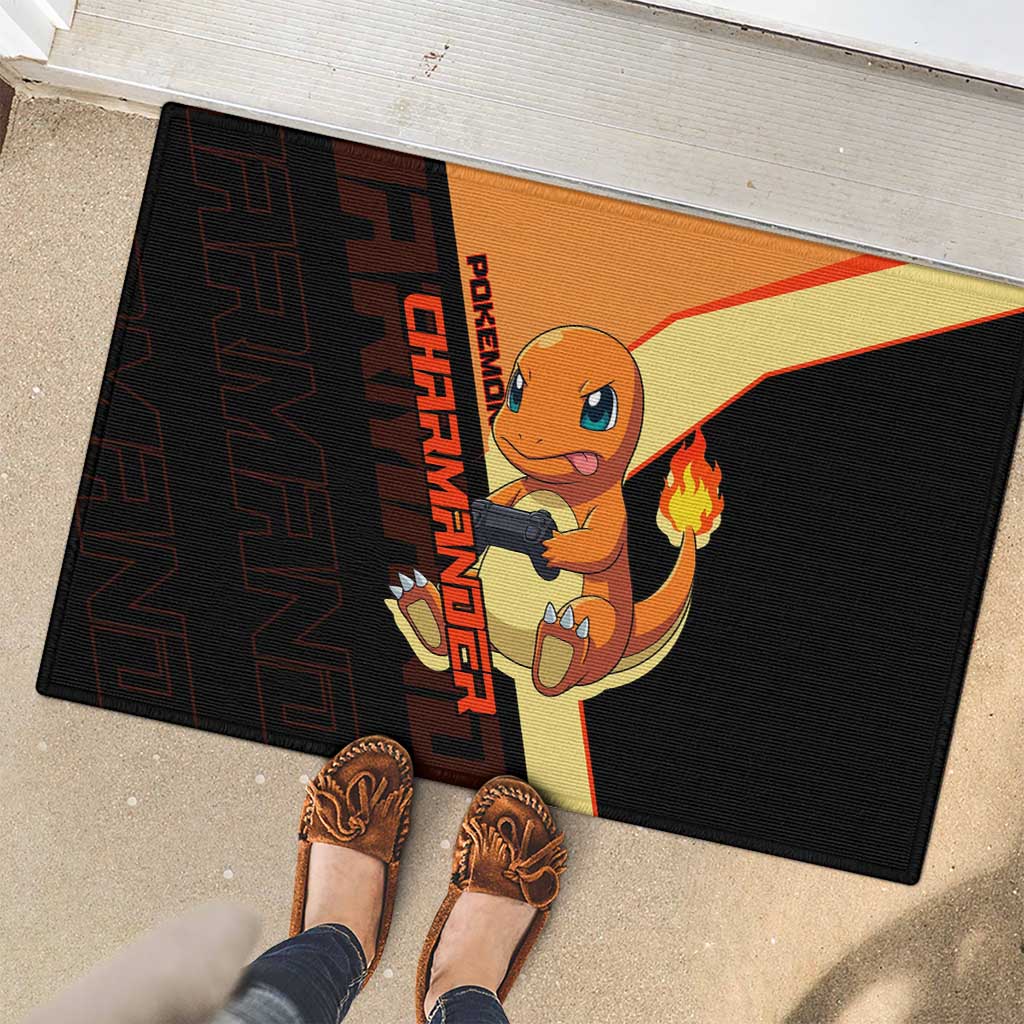 Charmander Poké Rubber Doormat Playful Retro Anime Style