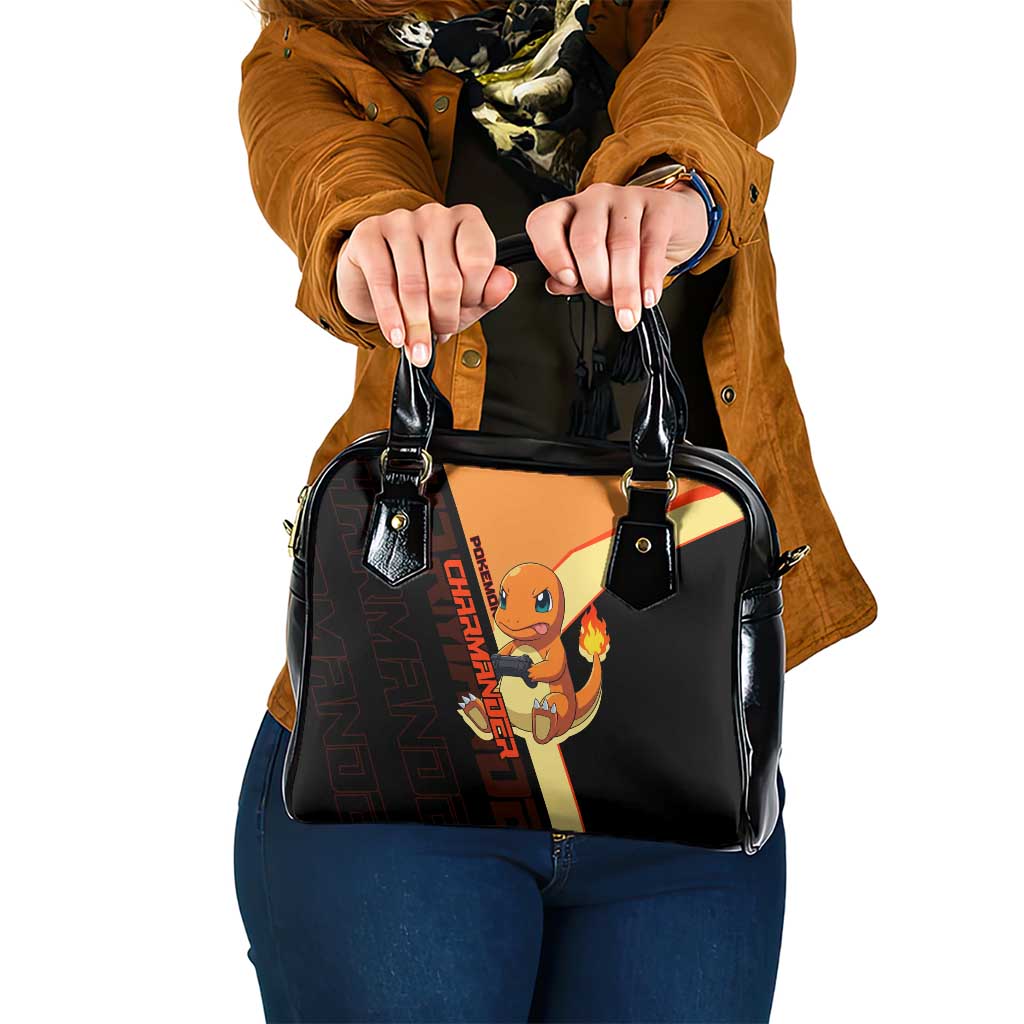 Charmander Poké Shoulder Handbag Playful Retro Anime Style