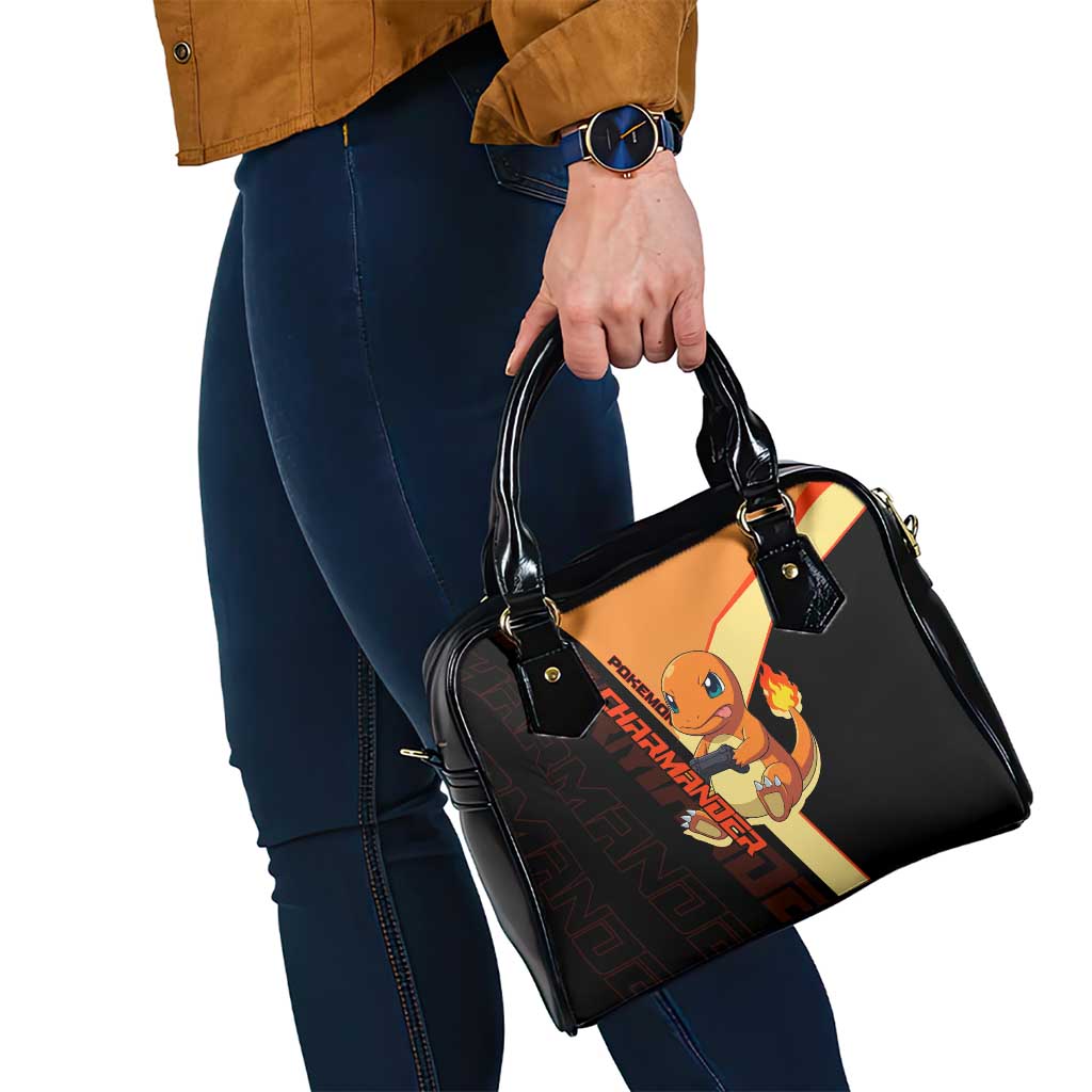 Charmander Poké Shoulder Handbag Playful Retro Anime Style