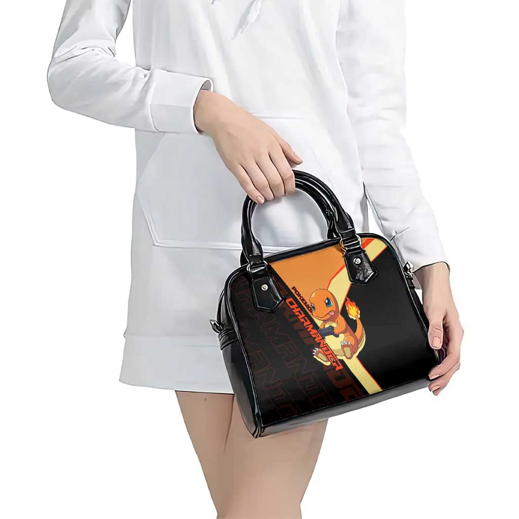 Charmander Poké Shoulder Handbag Playful Retro Anime Style