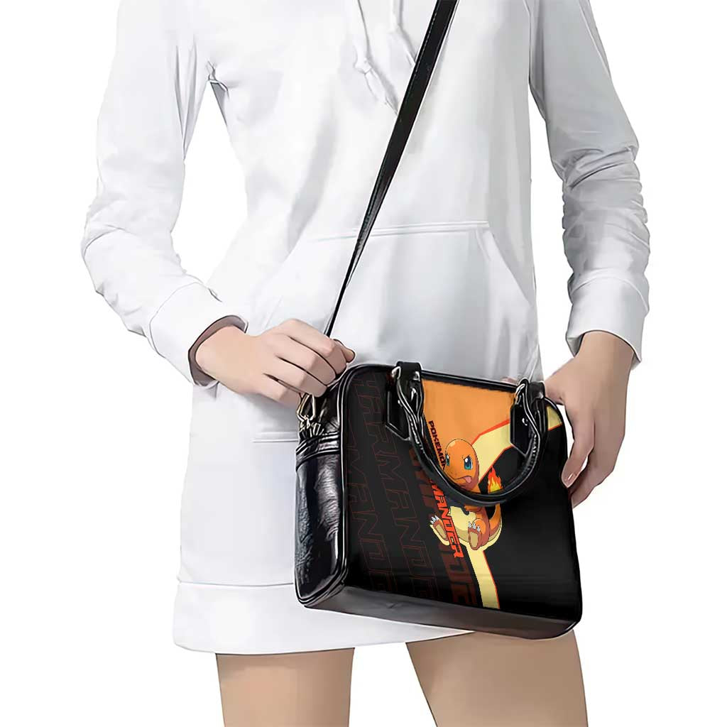Charmander Poké Shoulder Handbag Playful Retro Anime Style