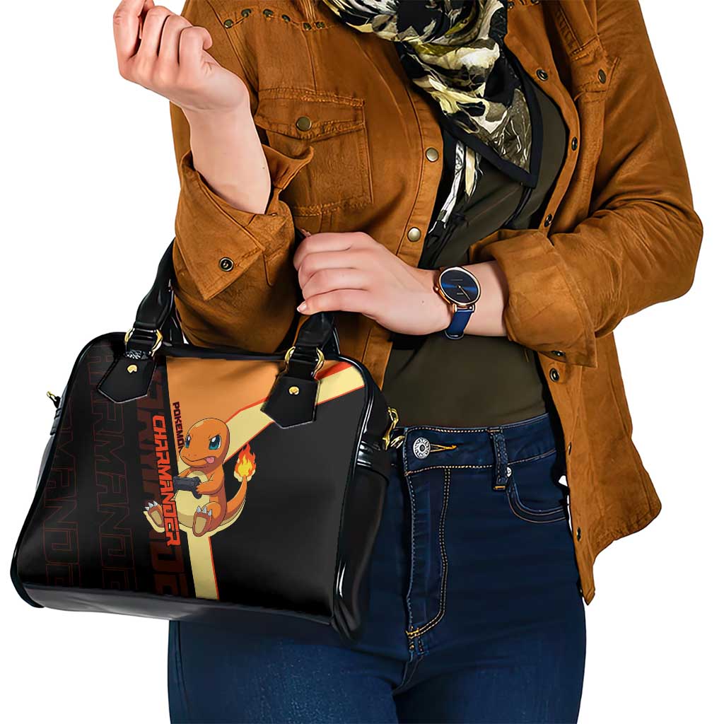 Charmander Poké Shoulder Handbag Playful Retro Anime Style