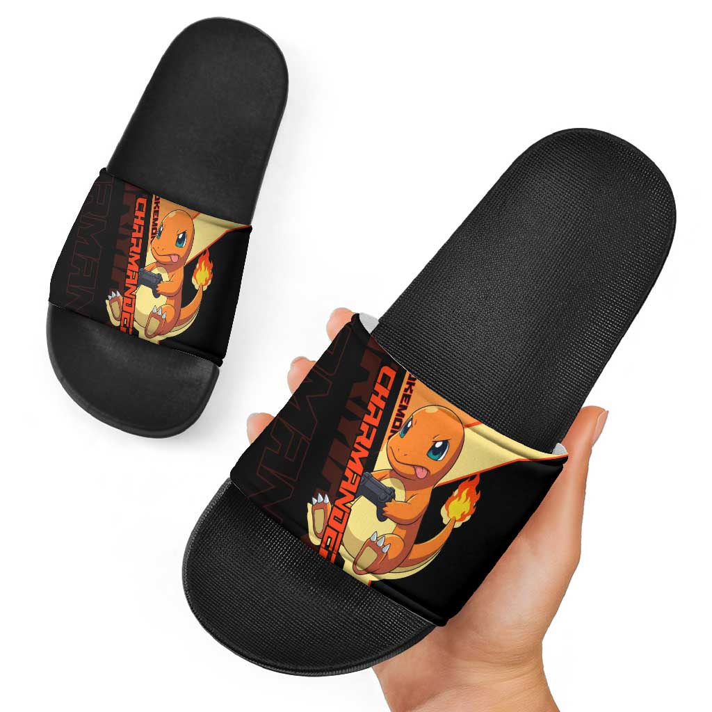 Charmander Poké Slide Sandals Playful Retro Anime Style