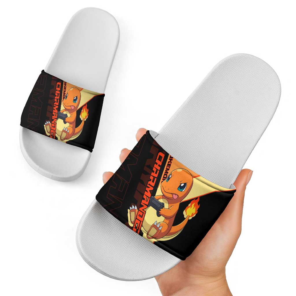 Charmander Poké Slide Sandals Playful Retro Anime Style