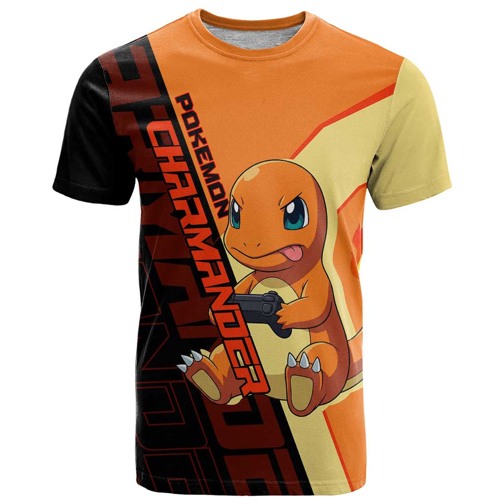 Charmander Poké T Shirt Playful Retro Anime Style
