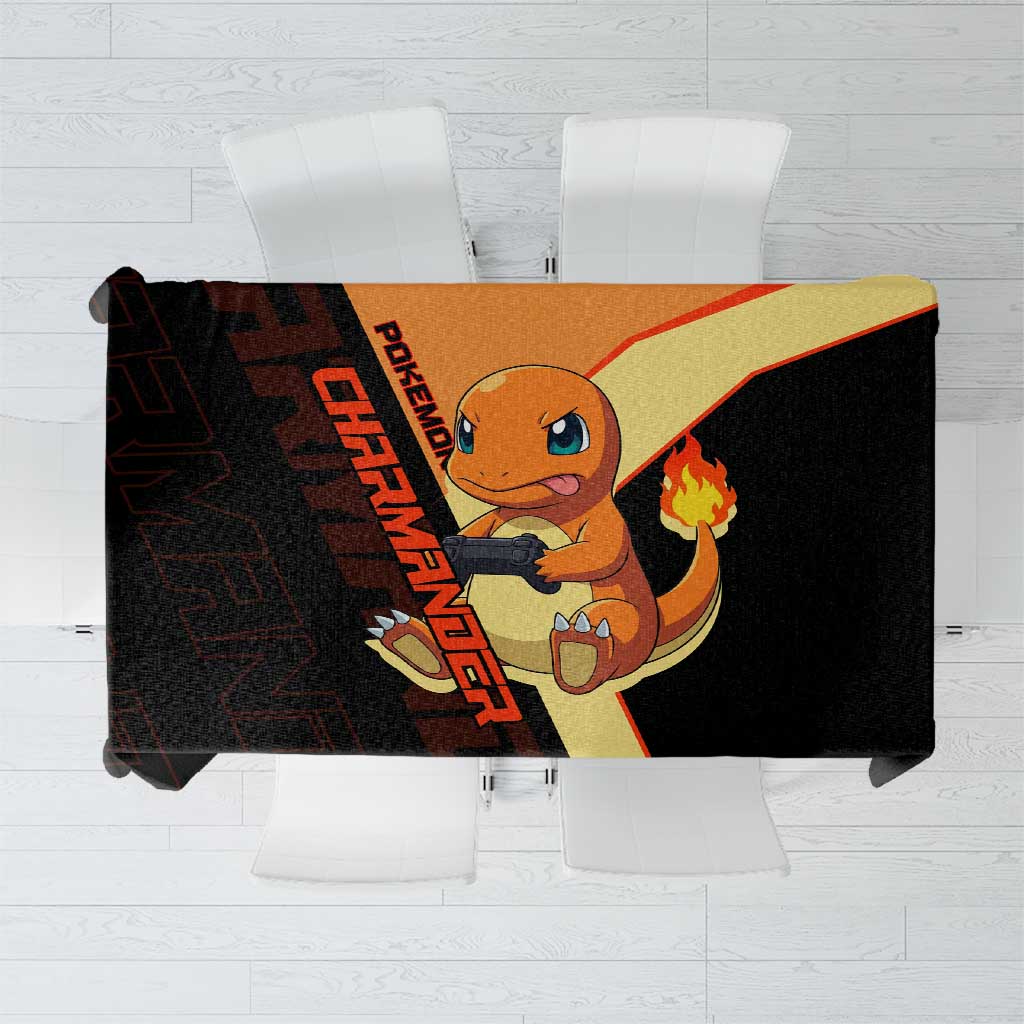 Charmander Poké Tablecloth Playful Retro Anime Style