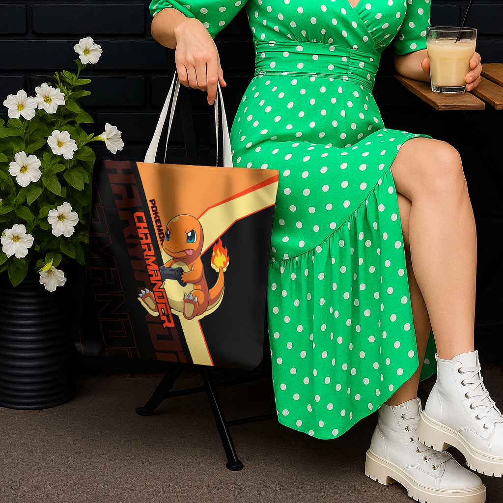 Charmander Poké Tote Bag Playful Retro Anime Style