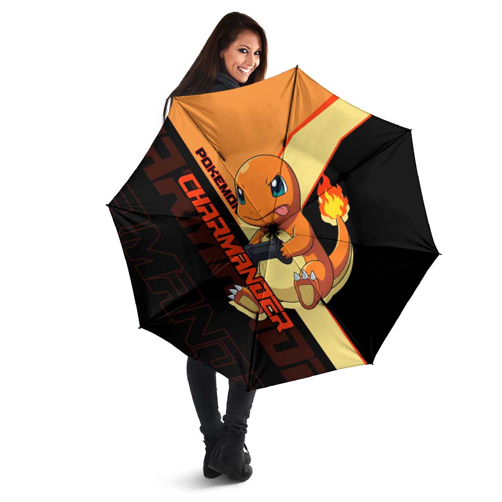 Charmander Poké Umbrella Playful Retro Anime Style
