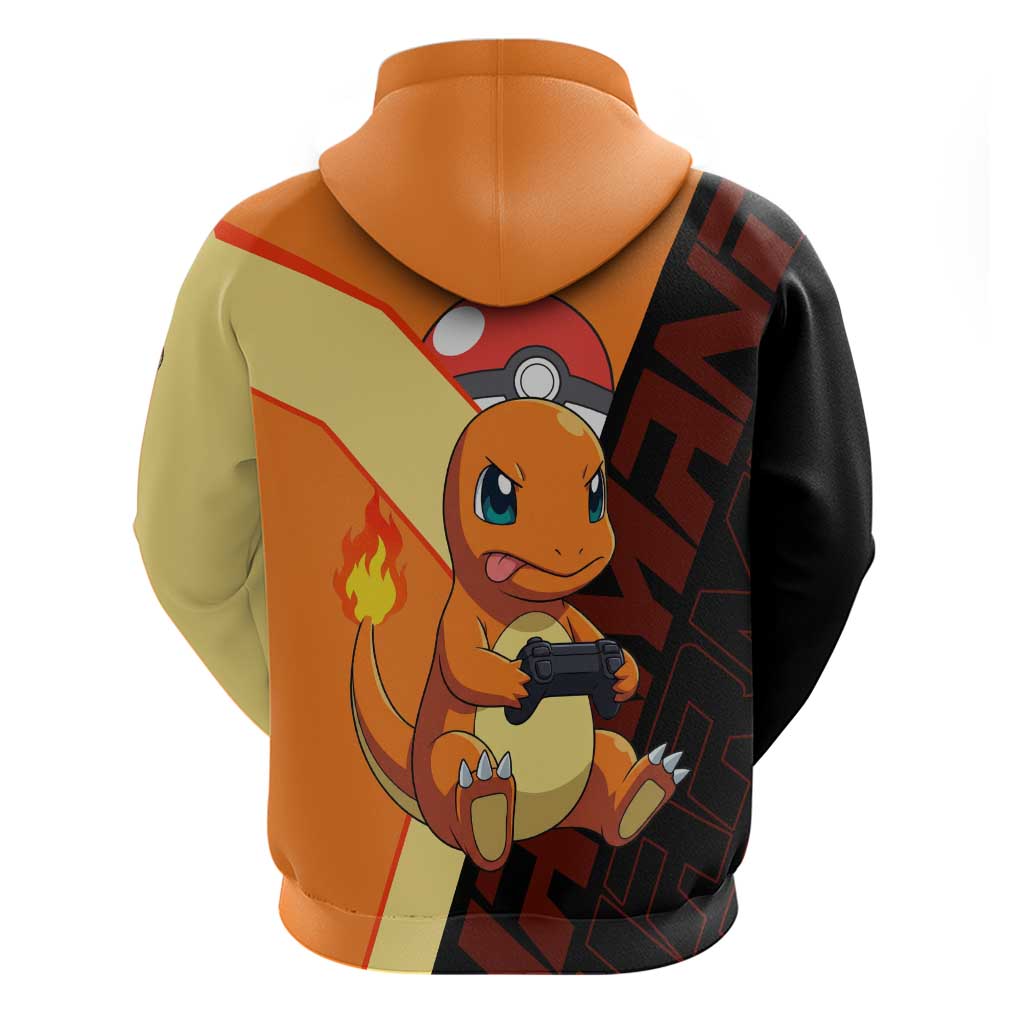 Charmander Poké Zip Hoodie Playful Retro Anime Style