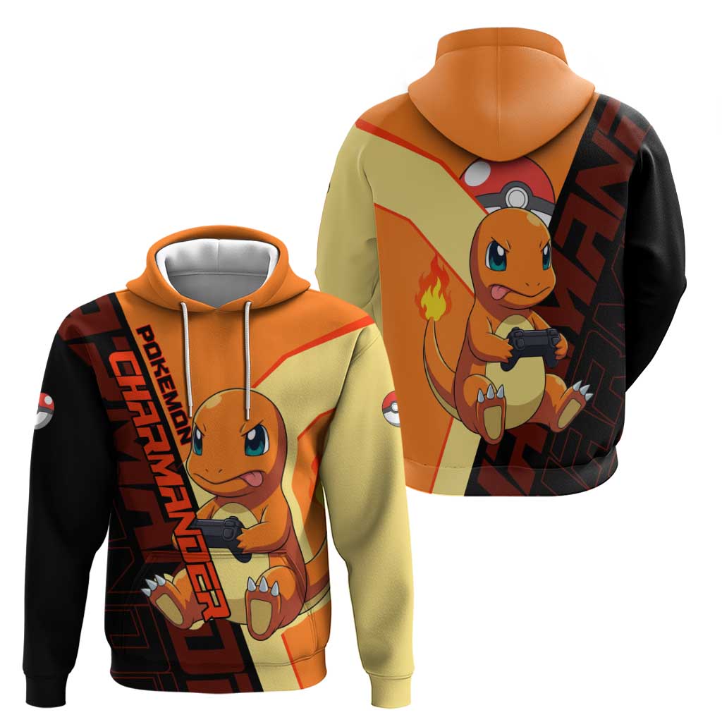 Charmander Poké Zip Hoodie Playful Retro Anime Style