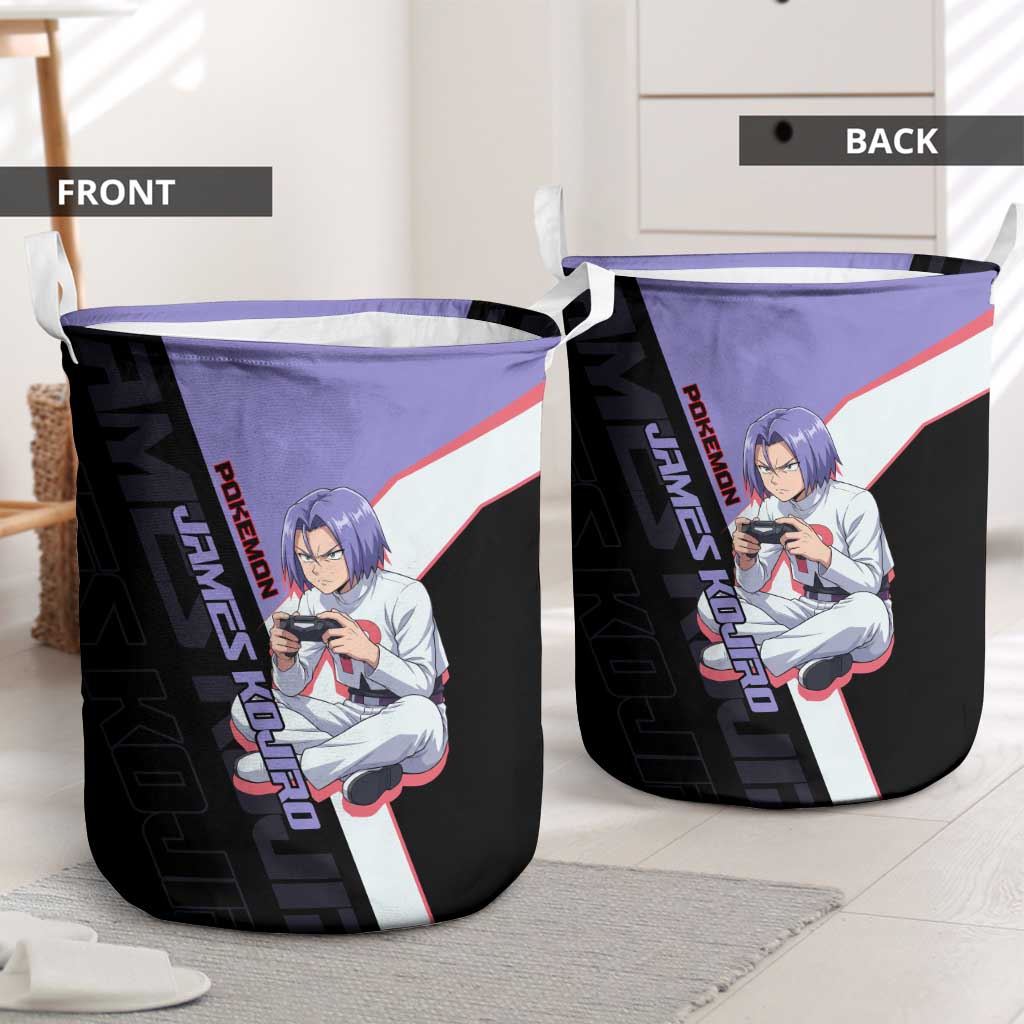 James Kojiro Poké Laundry Basket Classic Villain Anime Style