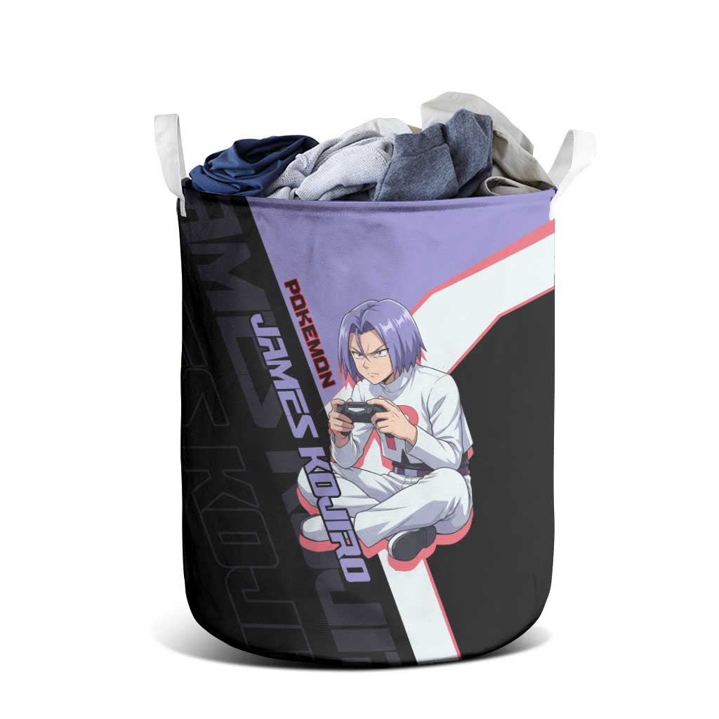 James Kojiro Poké Laundry Basket Classic Villain Anime Style