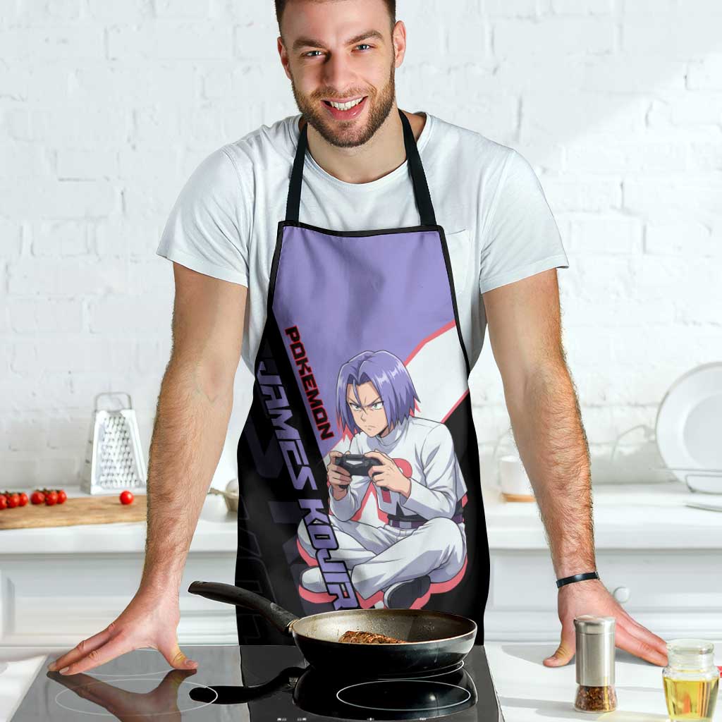 James Kojiro Poké Apron Classic Villain Anime Style