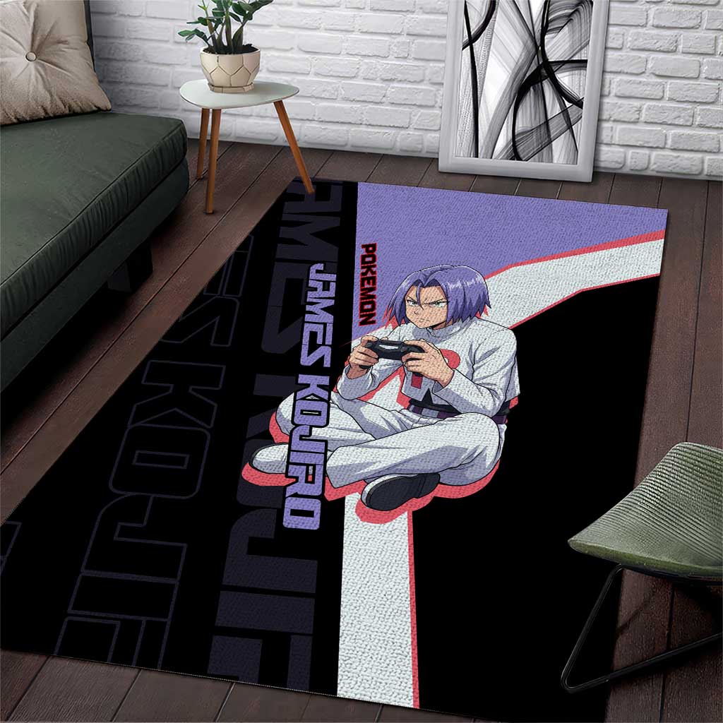 James Kojiro Poké Area Rug Classic Villain Anime Style