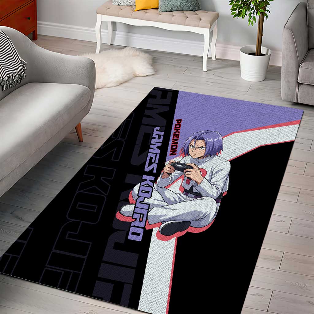 James Kojiro Poké Area Rug Classic Villain Anime Style