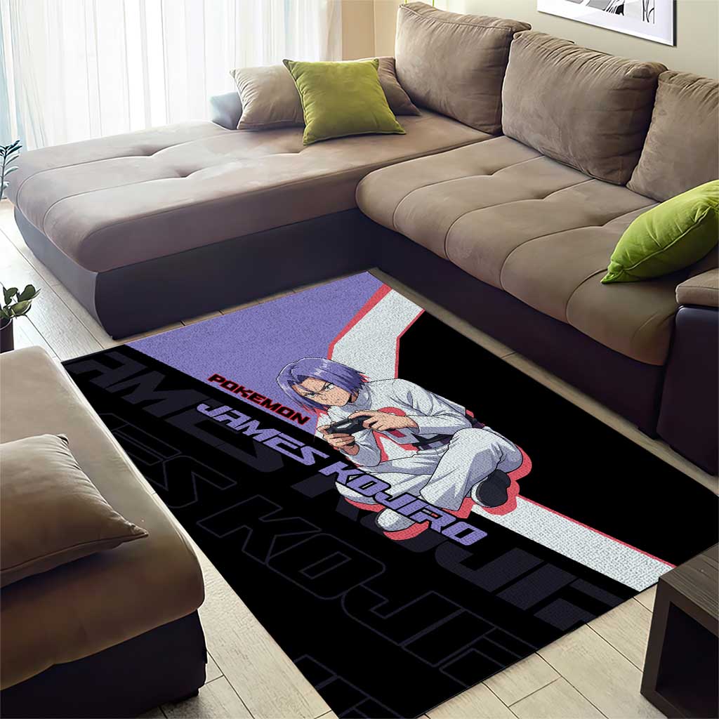 James Kojiro Poké Area Rug Classic Villain Anime Style