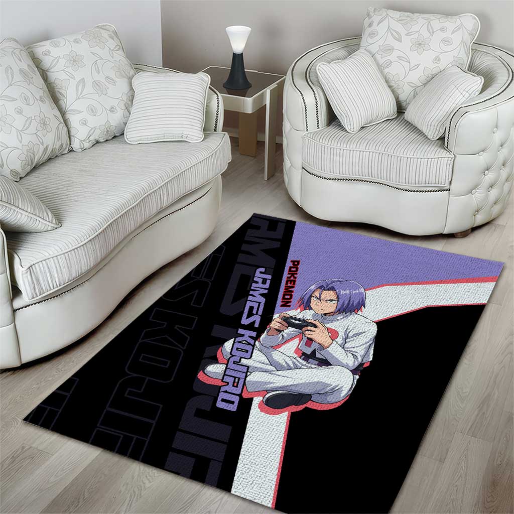 James Kojiro Poké Area Rug Classic Villain Anime Style