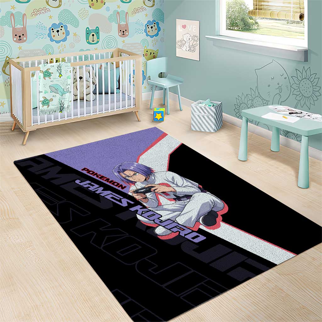 James Kojiro Poké Area Rug Classic Villain Anime Style
