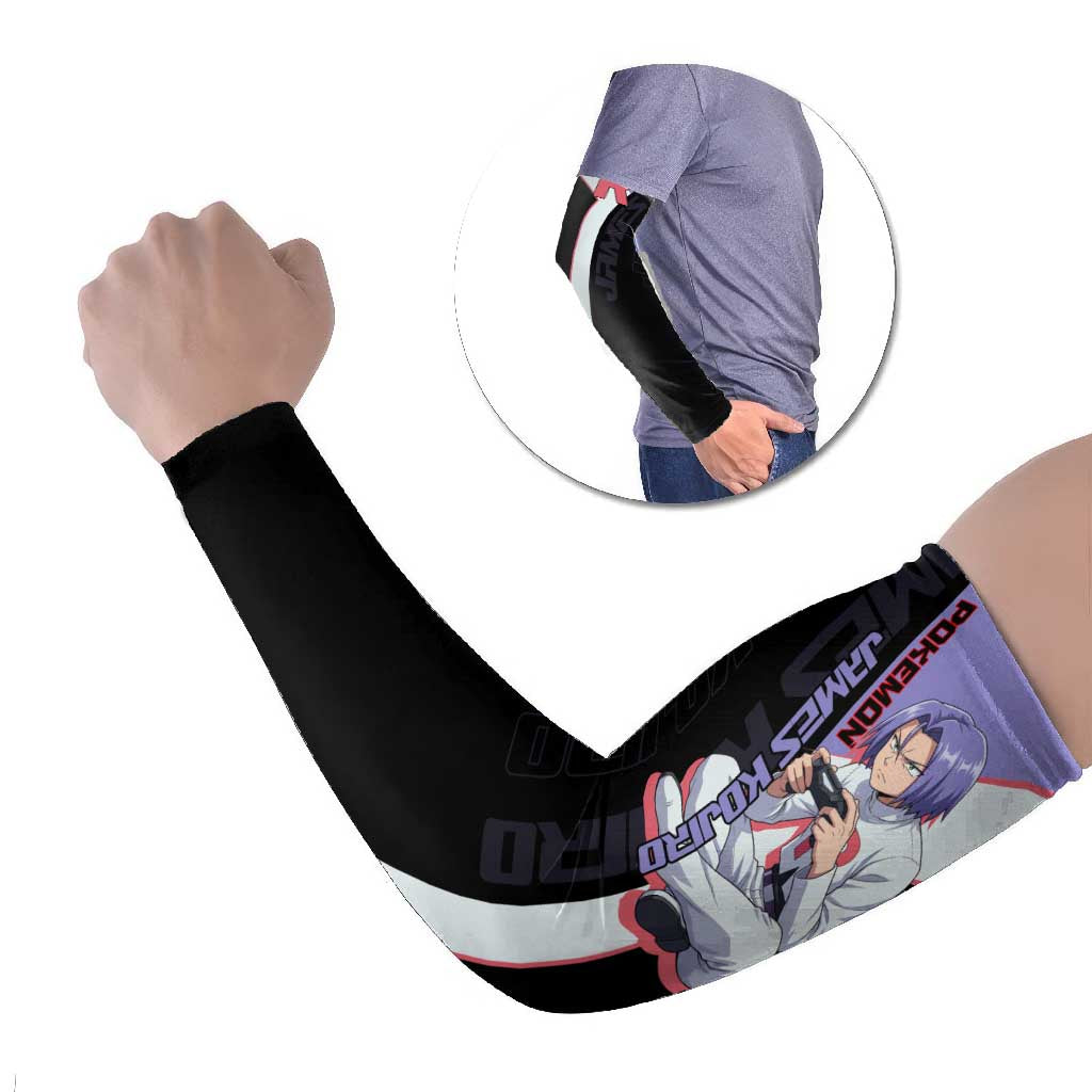 James Kojiro Poké Arm Sleeves Classic Villain Anime Style