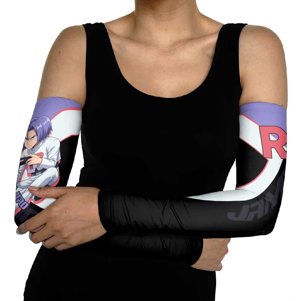 James Kojiro Poké Arm Sleeves Classic Villain Anime Style