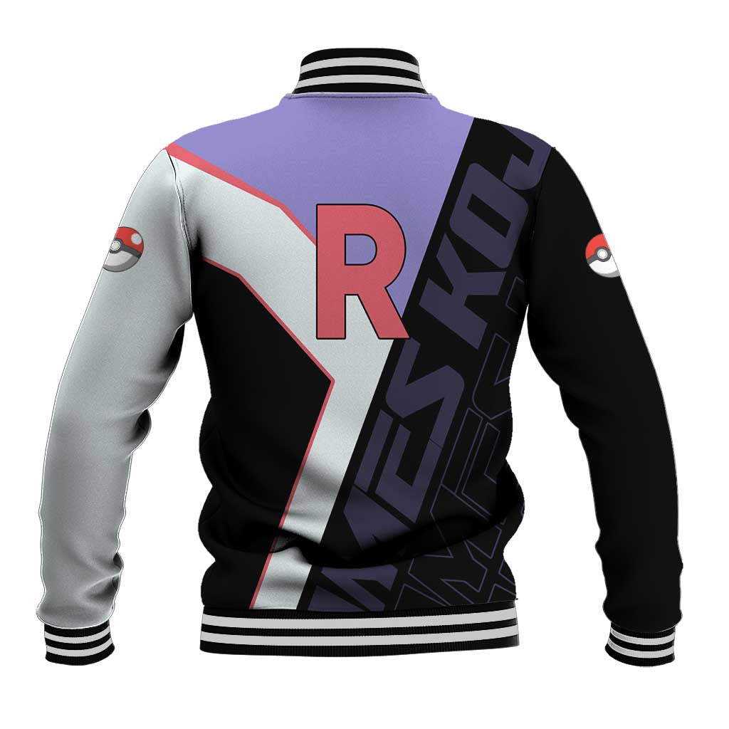 James Kojiro Poké Baseball Jacket Classic Villain Anime Style