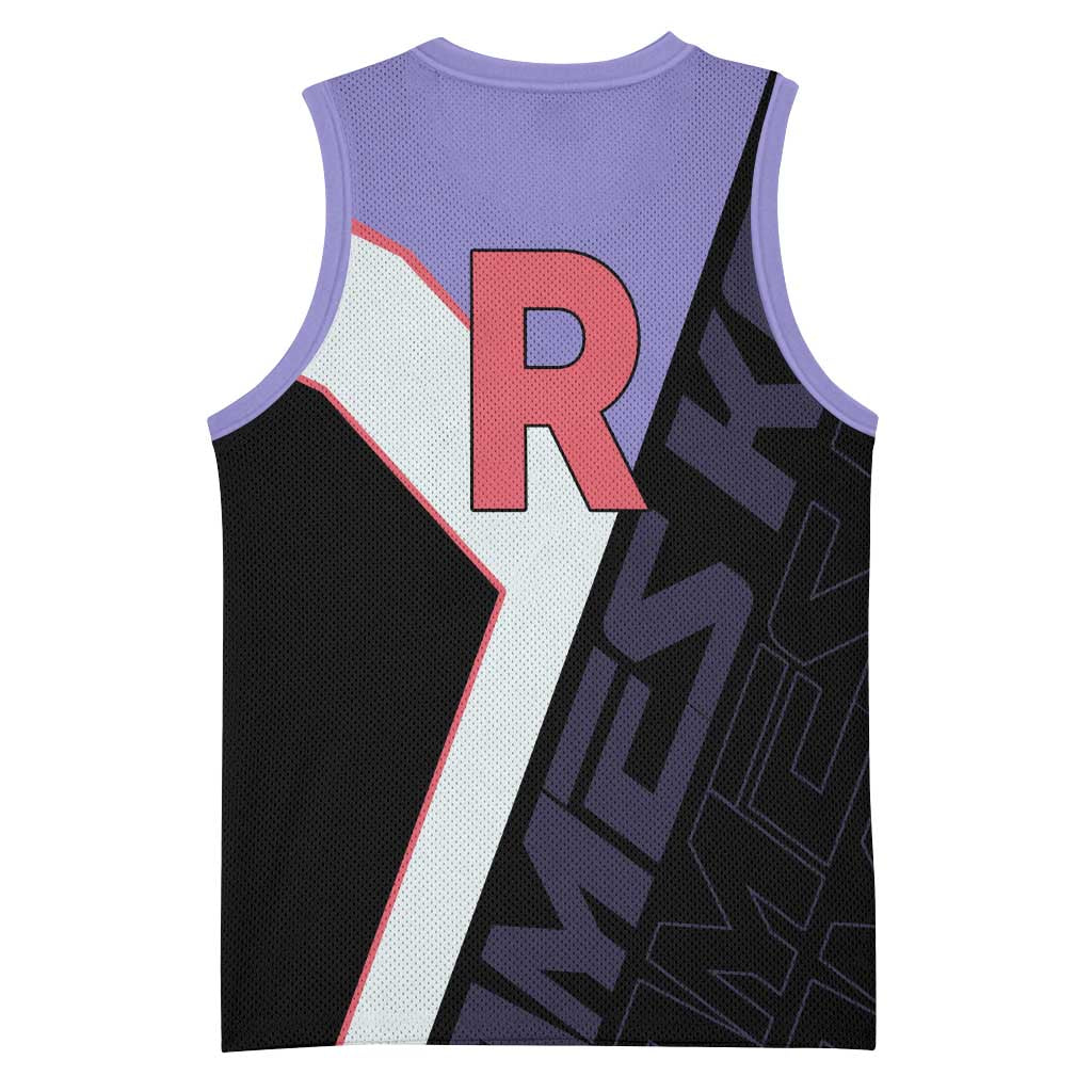 James Kojiro Poké Basketball Jersey Classic Villain Anime Style