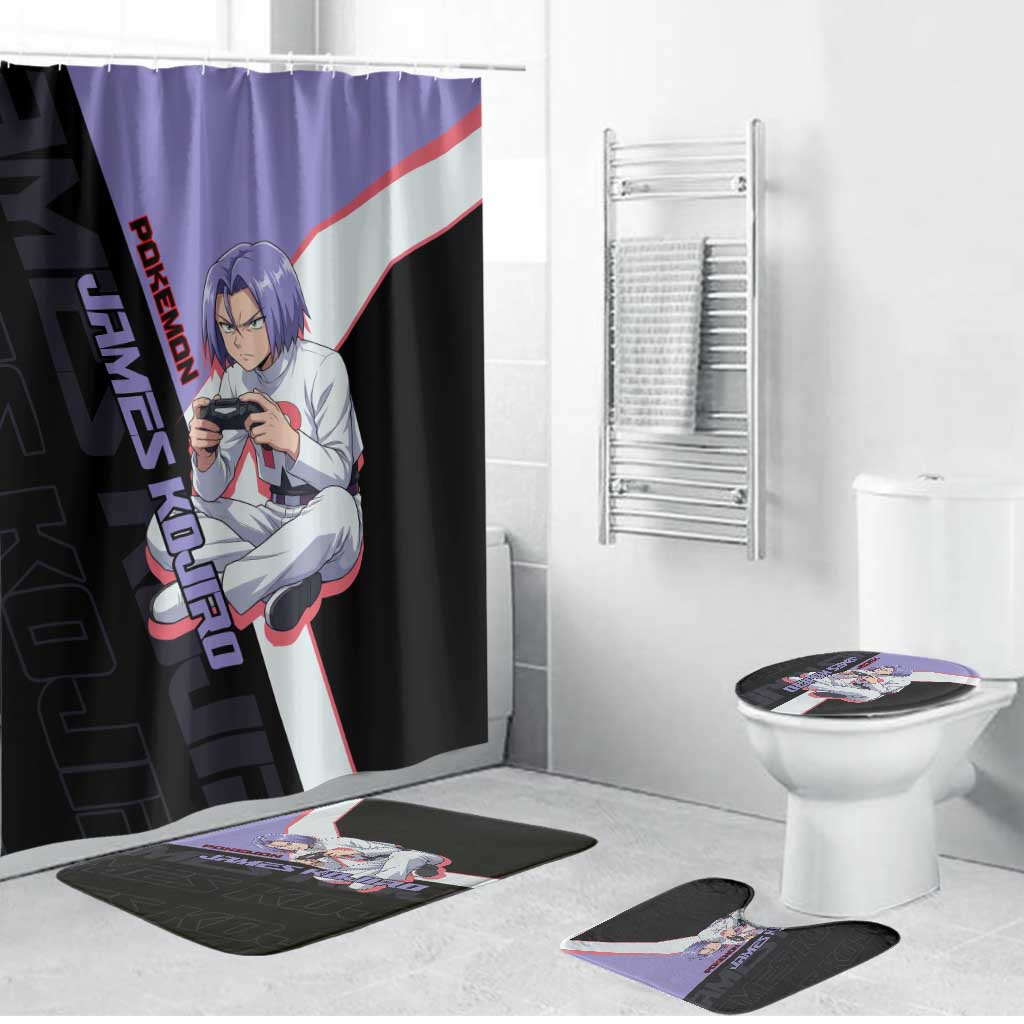 James Kojiro Poké Bathroom Set Classic Villain Anime Style