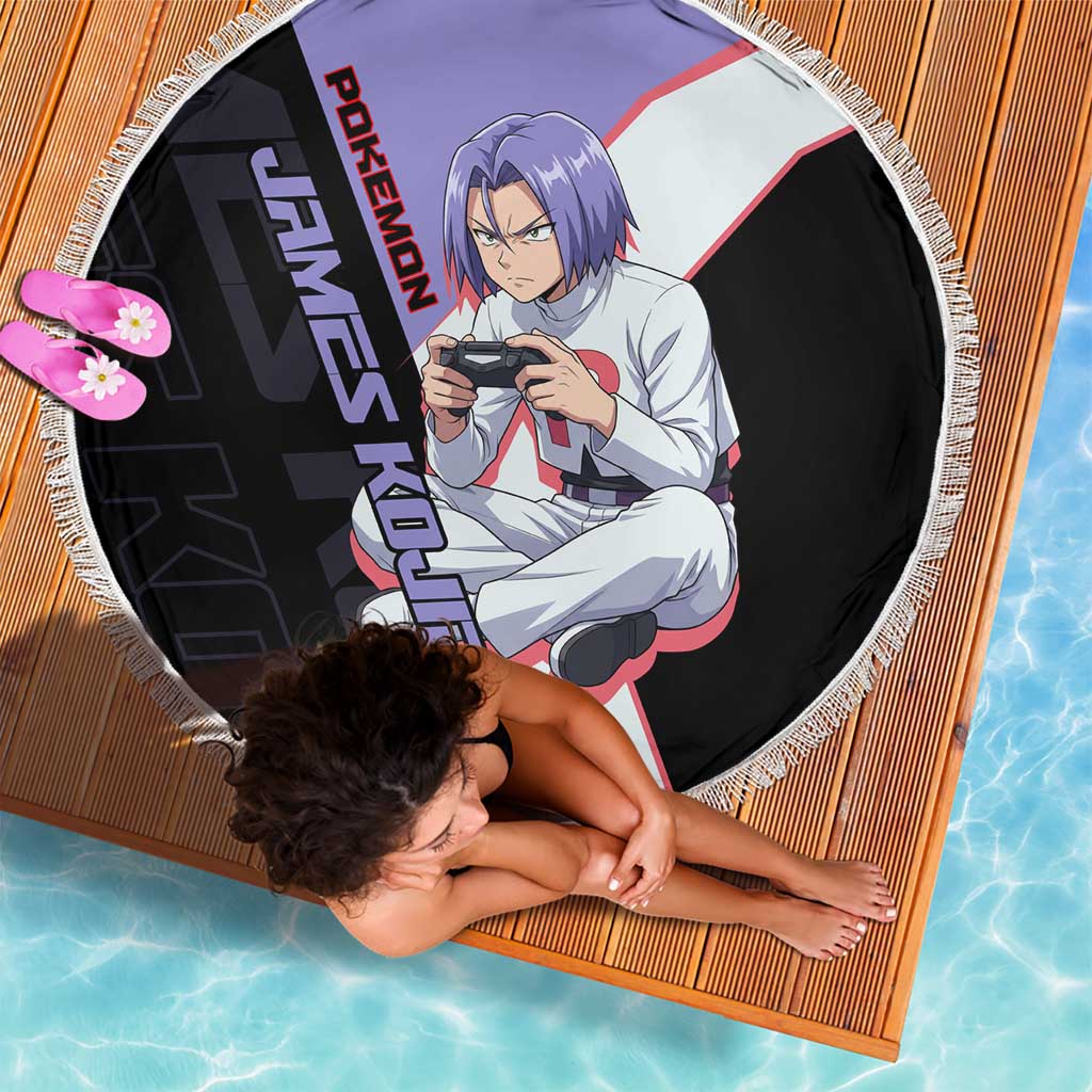 James Kojiro Poké Beach Blanket Classic Villain Anime Style