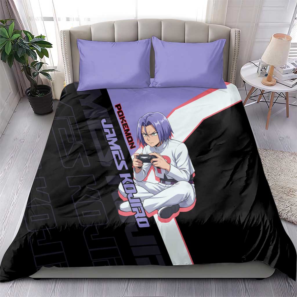 James Kojiro Poké Bedding Set Classic Villain Anime Style