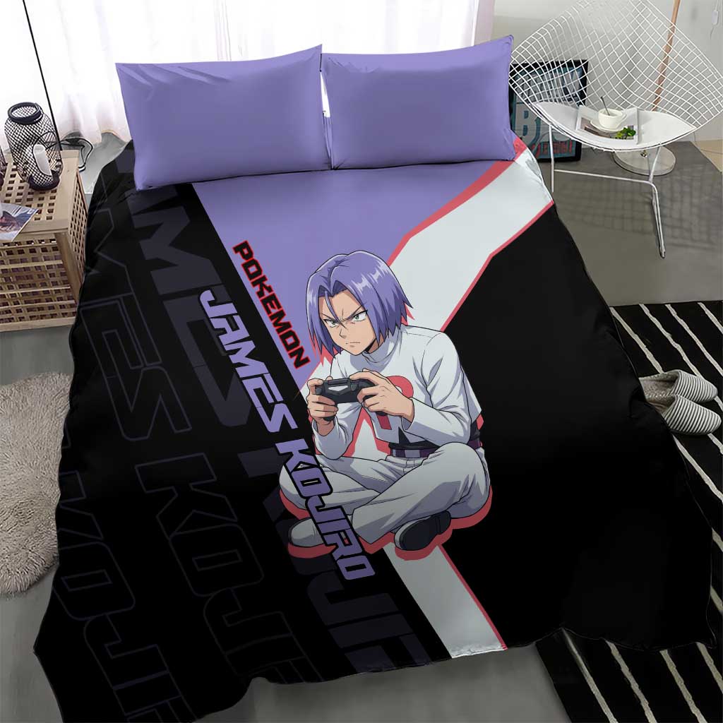 James Kojiro Poké Bedding Set Classic Villain Anime Style