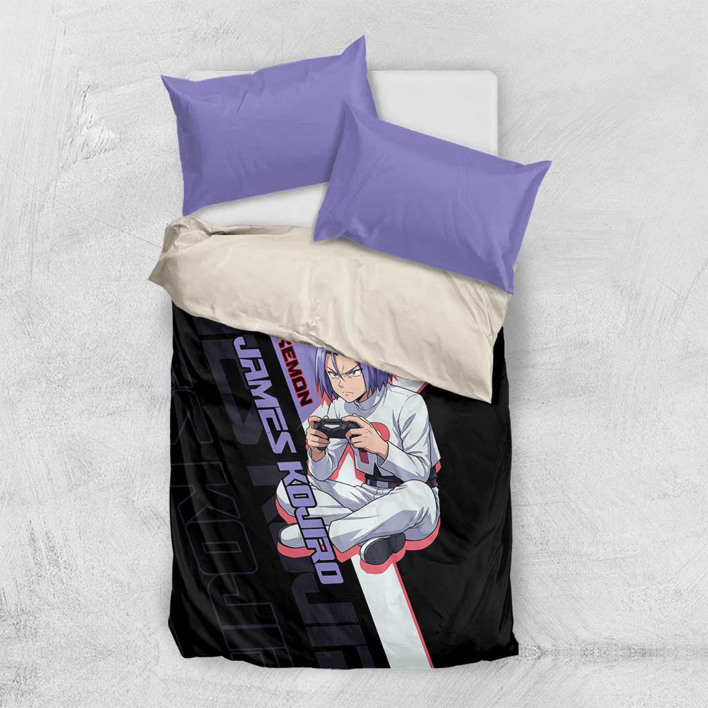James Kojiro Poké Bedding Set Classic Villain Anime Style