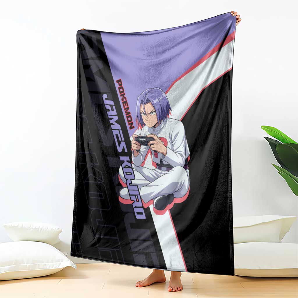 James Kojiro Poké Blanket Classic Villain Anime Style