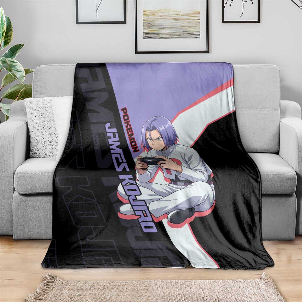 James Kojiro Poké Blanket Classic Villain Anime Style