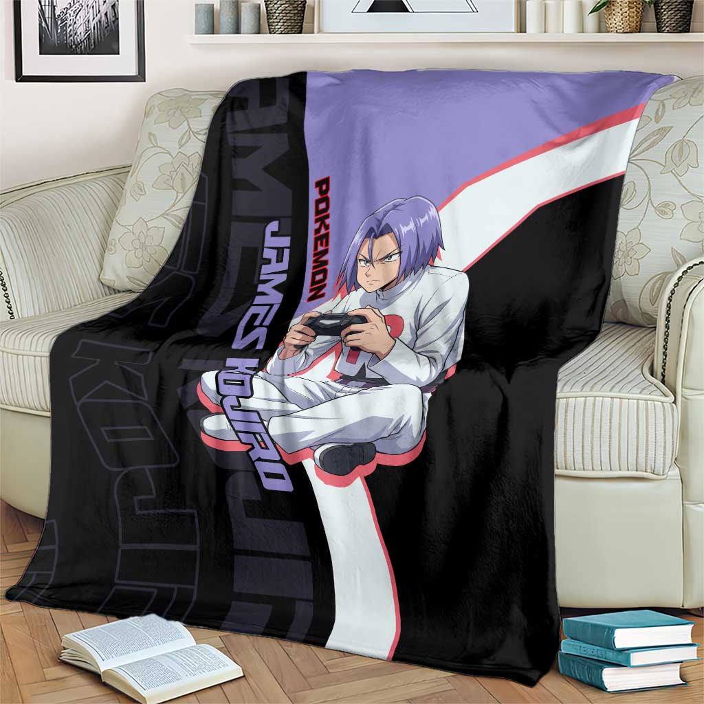 James Kojiro Poké Blanket Classic Villain Anime Style