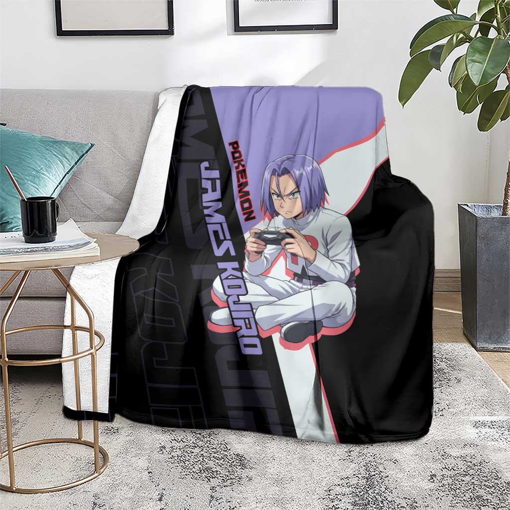 James Kojiro Poké Blanket Classic Villain Anime Style