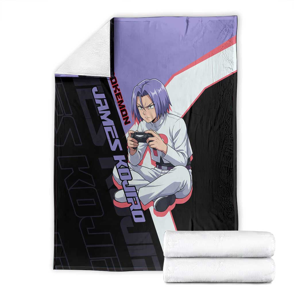 James Kojiro Poké Blanket Classic Villain Anime Style