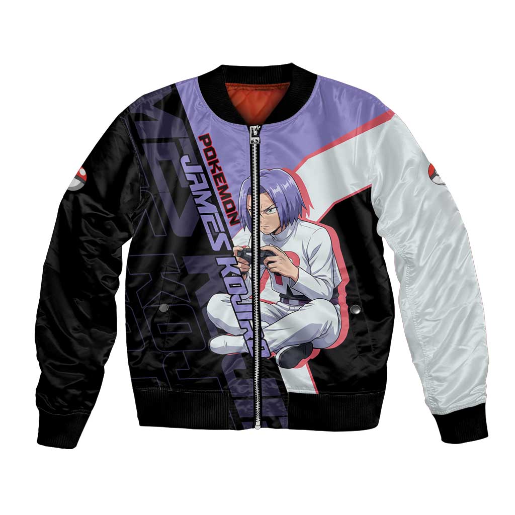 James Kojiro Poké Bomber Jacket Classic Villain Anime Style